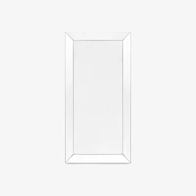 John Lewis Gallery Direct Salinas Rectangular Full-Length Bevelled Glass Leaner Mirror, 180 x 90cm, Clear/Black