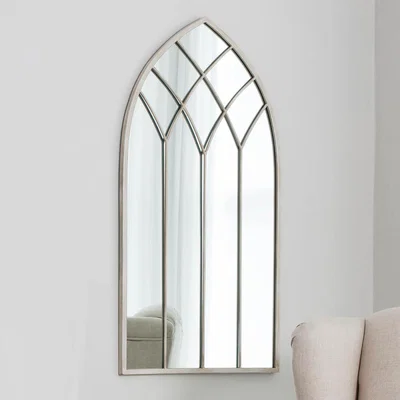 Knees Roebuck Medium Arched Wall Mirror - Cream