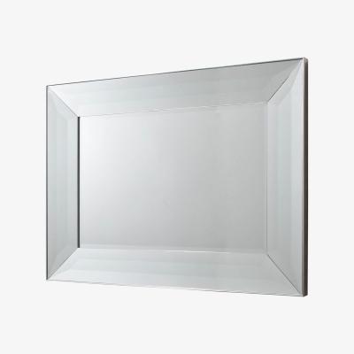 Knees Ferrara Large Rectangle Wall Mirror - Silver
