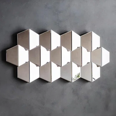Knees Carina Small Irregular Wall Mirror - Silver