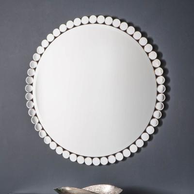 Knees Linz Medium Round Wall Mirror - Silver