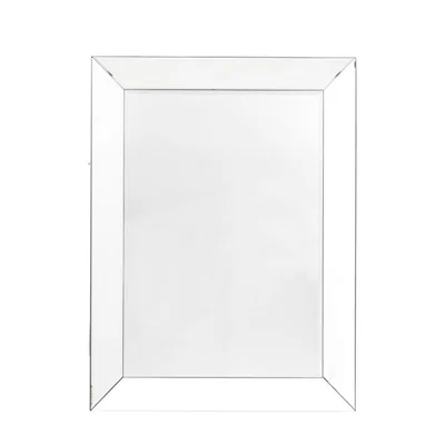 Knees Greenhithe Rectangle Mirror - Silver