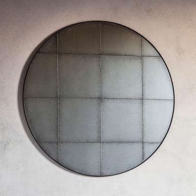 Knees Boxley Medium Round Wall Mirror - Brown