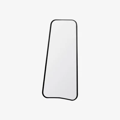 Knees Kurva Large Rectangle Leaner Mirror - Black
