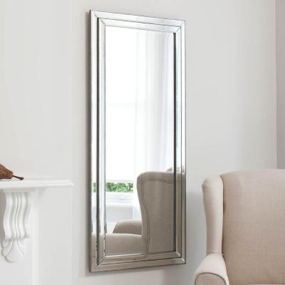 Knees Chambery Extra Large Rectangle Leaner Mirror - Silver