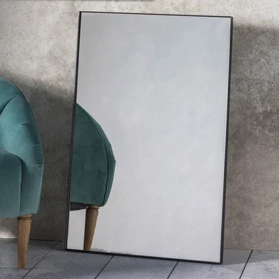 Knees Hurston Medium Rectangle Wall Mirror - Black