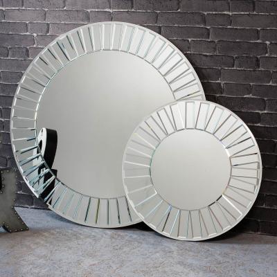Knees Mondello 61cm Medium Round Wall Mirror - Silver