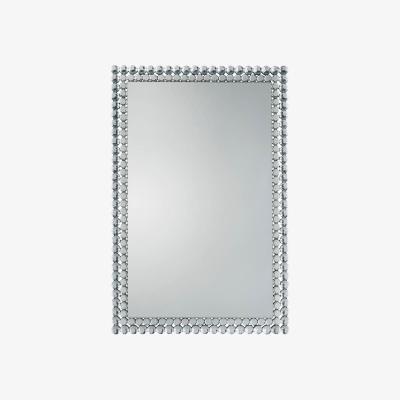 Knees Fallon Medium Rectangle Wall Mirror - Silver