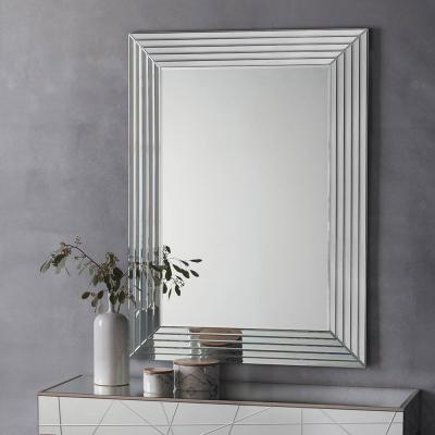 Knees Rawson Large Rectangle Wall Mirror - Silver