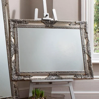 Knees Hampshire Large Rectangle Wall Mirror - Silver