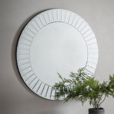 Knees Mondello 90cm Medium Round Wall Mirror - Silver