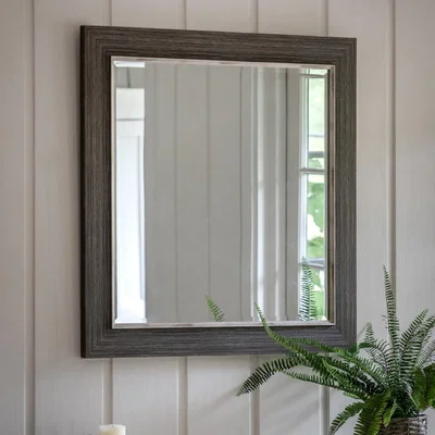 Knees Richmond Square Mirror - Pewter