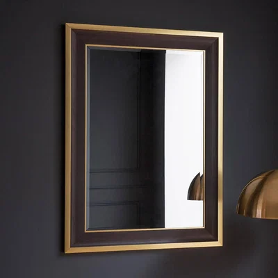 Knees Edmonton Large Rectangle Wall Mirror - Black