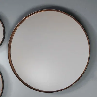 Knees Reading Medium Round Wall Mirror - Bronze (2pk)