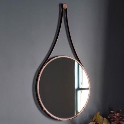 Knees Broadway 74cm Medium Round Wall Mirror - Bronze