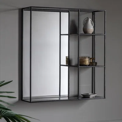 Knees Bassan Mirror Shelf - Black