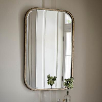 Knees Logan Medium Rectangle Wall Mirror - Champagne