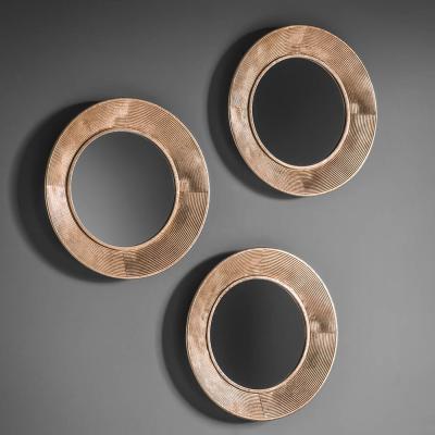 Knees Knowle Medium Round Scatter Set Mirror - Gold