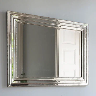 Knees Leven Large Rectangle Wall Mirror - Silver