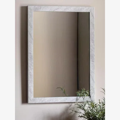 Knees Romano Rectangle Mirror - Marbled White