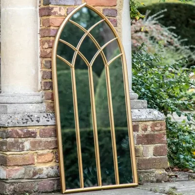 Knees Kirby Outdoor Mirror - Gold