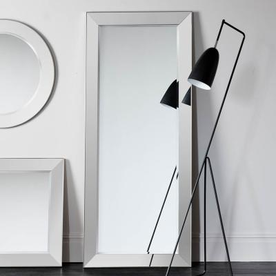 Knees Bertoni Extra Large Rectangle Leaner Mirror - Silver