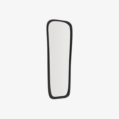 Kave Home Alura black teak wood mirror 158 x 61cm FSC 100%