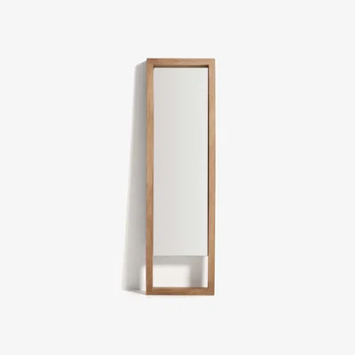 Kave Home Vatro natural-coloured solid mango wood floor mirror 52 x 181 cm, FSC 100%