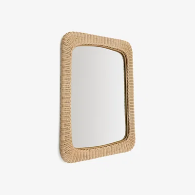 Kave Home Zilna rattan mirror 58 x 79cm
