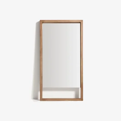Kave Home Vatro natural-coloured solid mango wood floor mirror 96 x 181 cm, FSC 100%