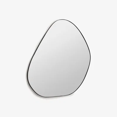 Kave Home Anera mirror in black metal 84 x 108,5 cm
