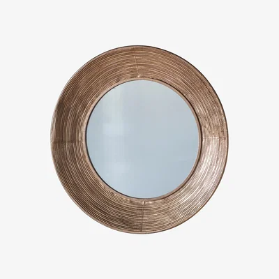 La Redoute 72cm Gold Round Mirror