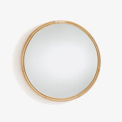 La Redoute Nogu 90cm Diameter Round Rattan Mirror