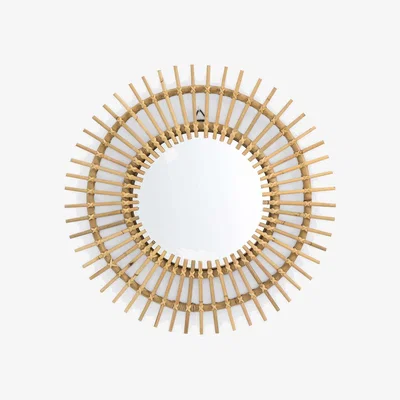 La Redoute Nogu Cane Sunburst Mirror