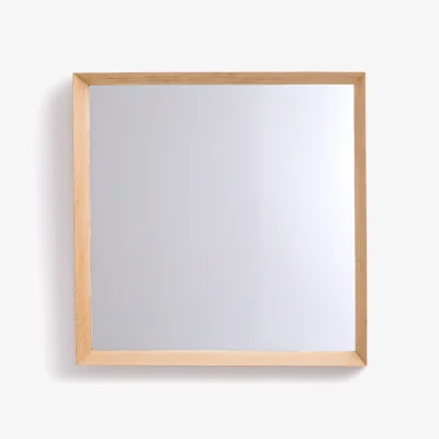 La Redoute Andromède 80cm High Solid Oak Mirror