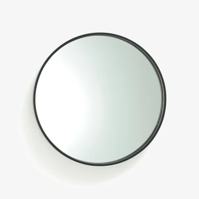 La Redoute Alaria 55cm Diameter Round Black Mirror