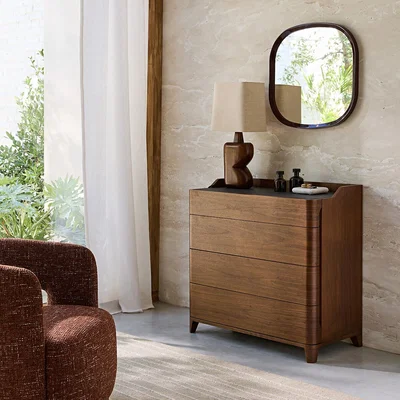 La Redoute Orion Square Lacquered Mirror H60cm