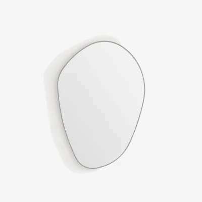 La Redoute Lido Mirror in Satin Nickel H90cm