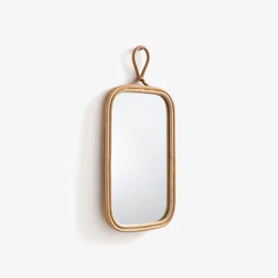 La Redoute Nogu 25 x 53cm Rattan Rectangular Mirror