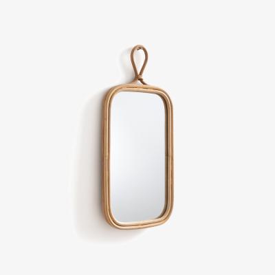 La Redoute Nogu 25 x 53cm Rattan Rectangular Mirror