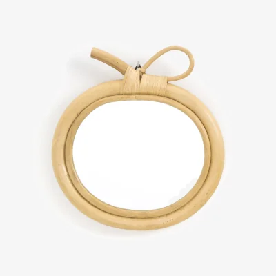 La Redoute Nogu 33 x 30cm Rattan Apple Mirror