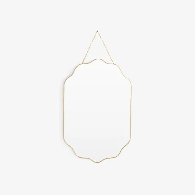 La Redoute Uyova 35 x 55cm Brass Mirror