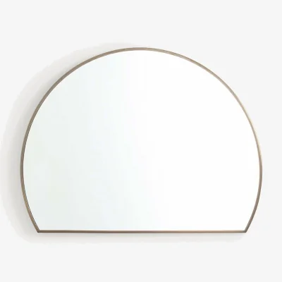 La Redoute Caligone 60cm High Metal Semicircle Mirror