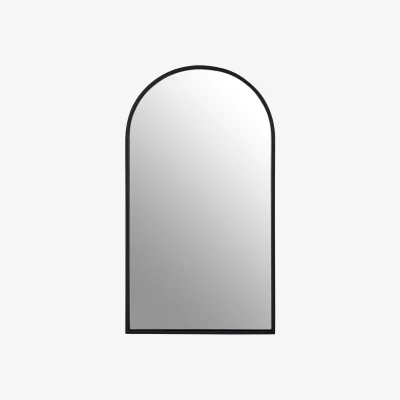 La Redoute 90cm Black Metal Frame Mirror