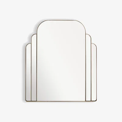 La Redoute Arcia Brass-Plated Iron L72 X H80cm Wall Mirror