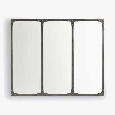 La Redoute Lenaig Industrial Metal Mirror 120x100cm