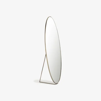 La Redoute Koban H170cm Oval Metal Standing Mirror
