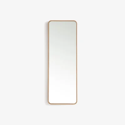 La Redoute Iodus Rectangular Mirror in Oak Veneer 42x120cm