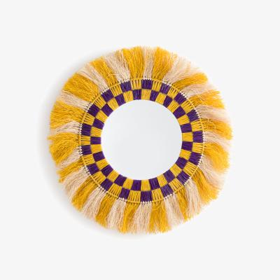 La Redoute My Beautiful Mirror 90cm Diameter Coloured Raffia Mirror