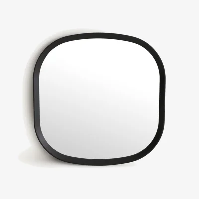 La Redoute Orion Square Mirror in Solid Oak, H60cm